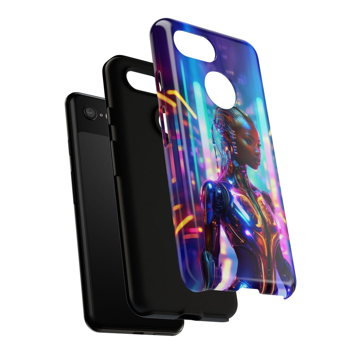 Futuristic Human Android Hybrid Cell Phone Case 018