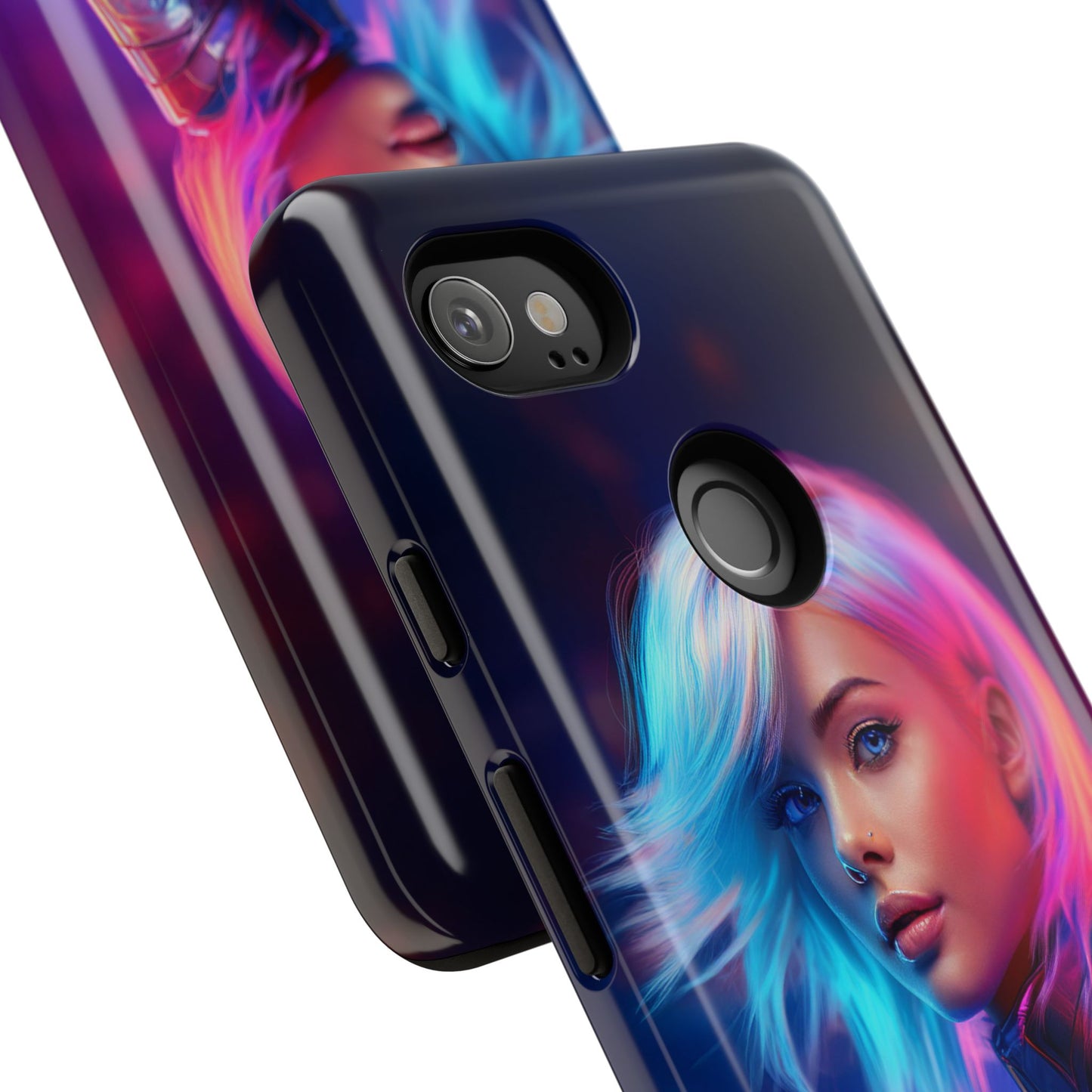 Futuristic Cyberpunk Female Cell Phone Case 028