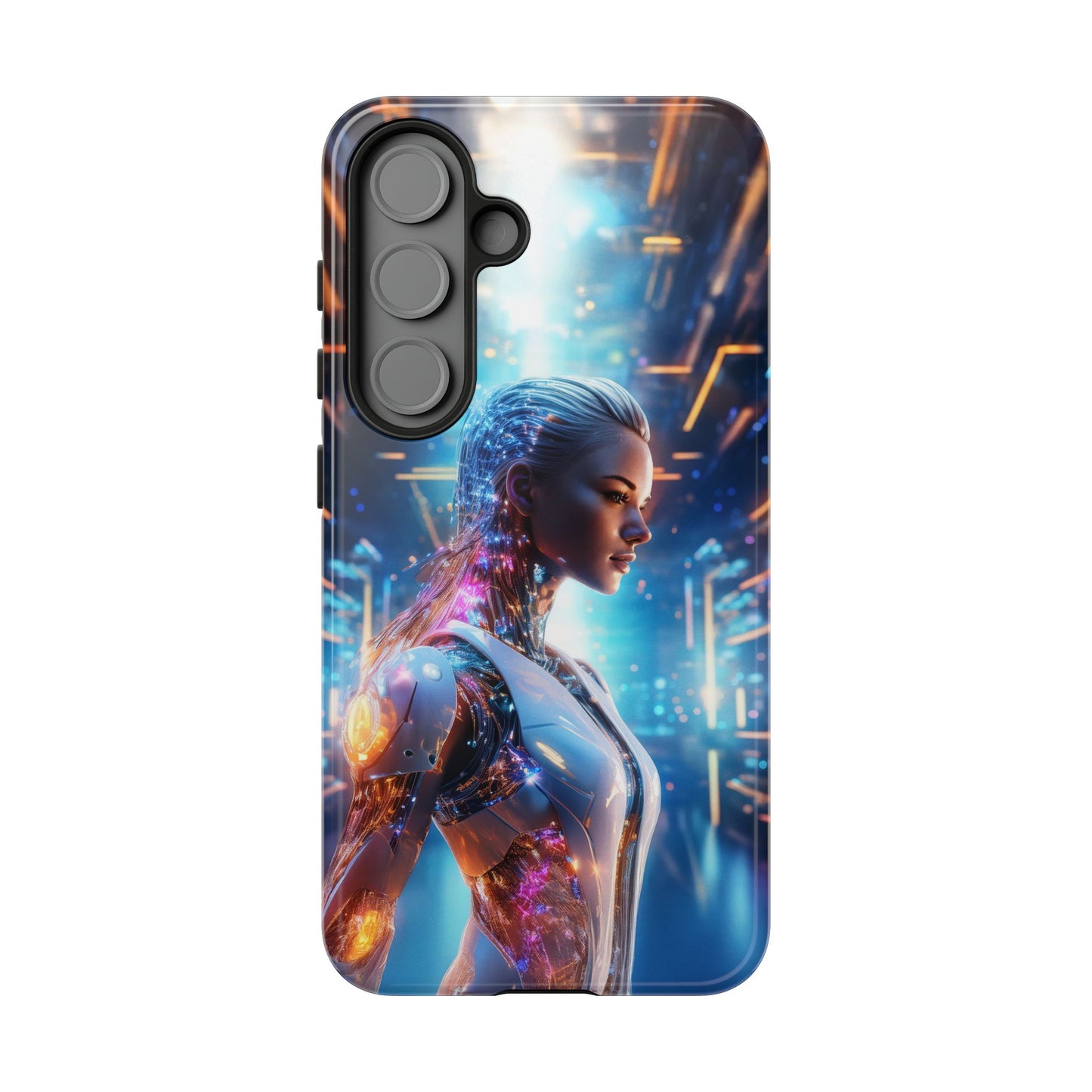 Futuristic Human Android Hybrid Cell Phone Case 008