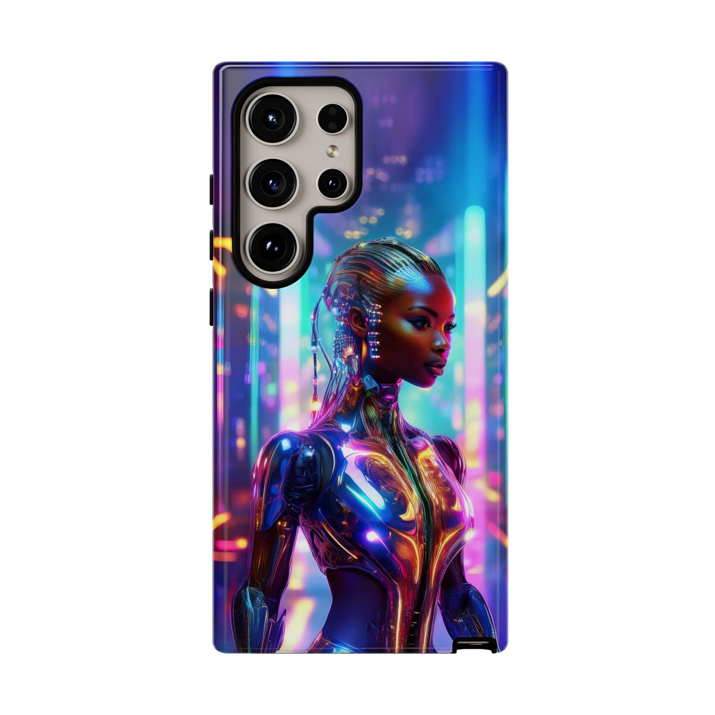 Futuristic Human Android Hybrid Cell Phone Case 018