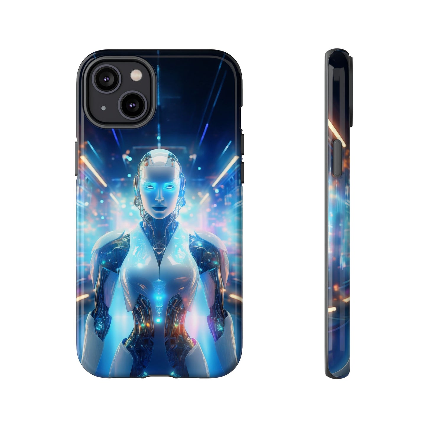 Futuristic Human Android Hybrid Cell Phone Case 012