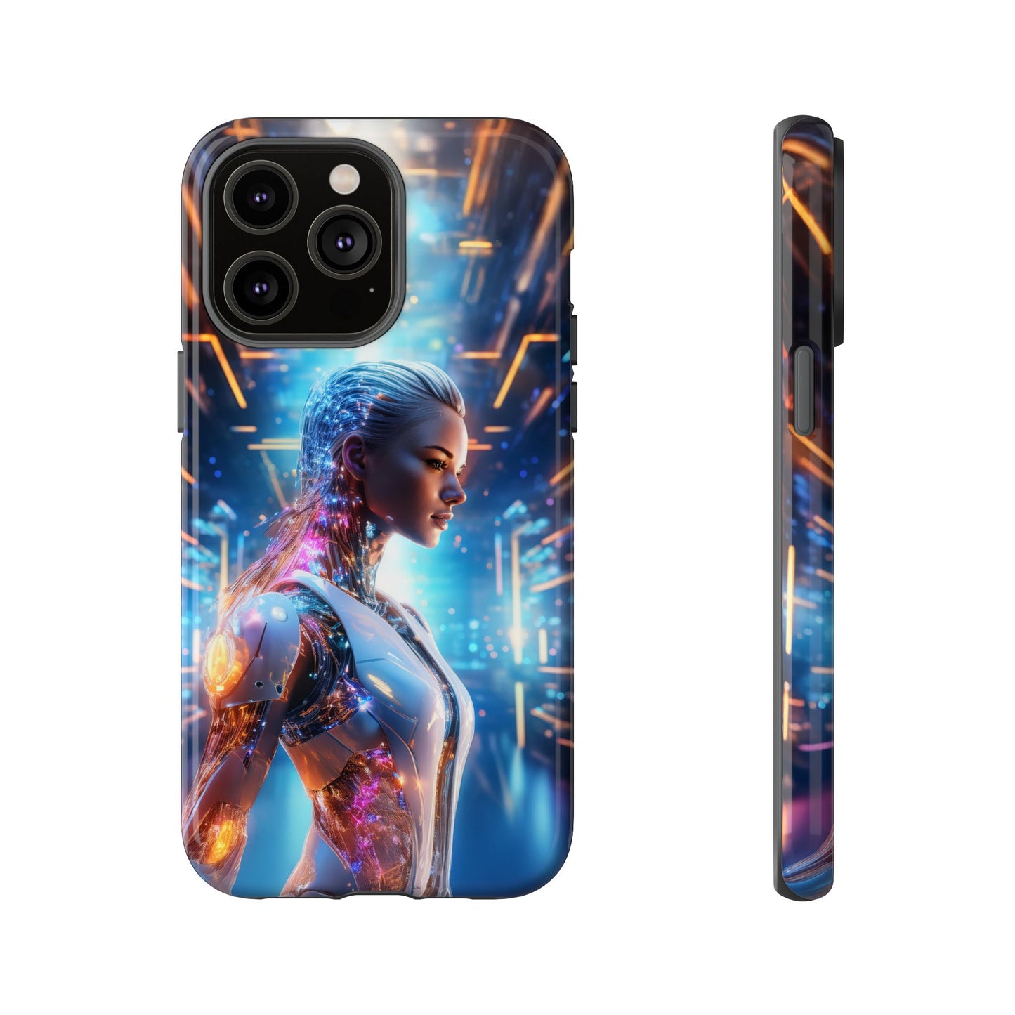 Futuristic Human Android Hybrid Cell Phone Case 008