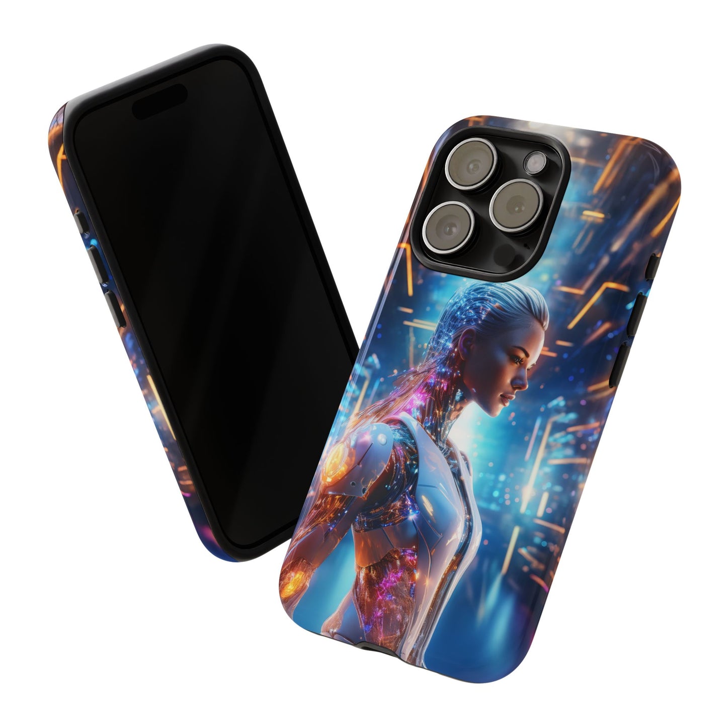 Futuristic Human Android Hybrid Cell Phone Case 008