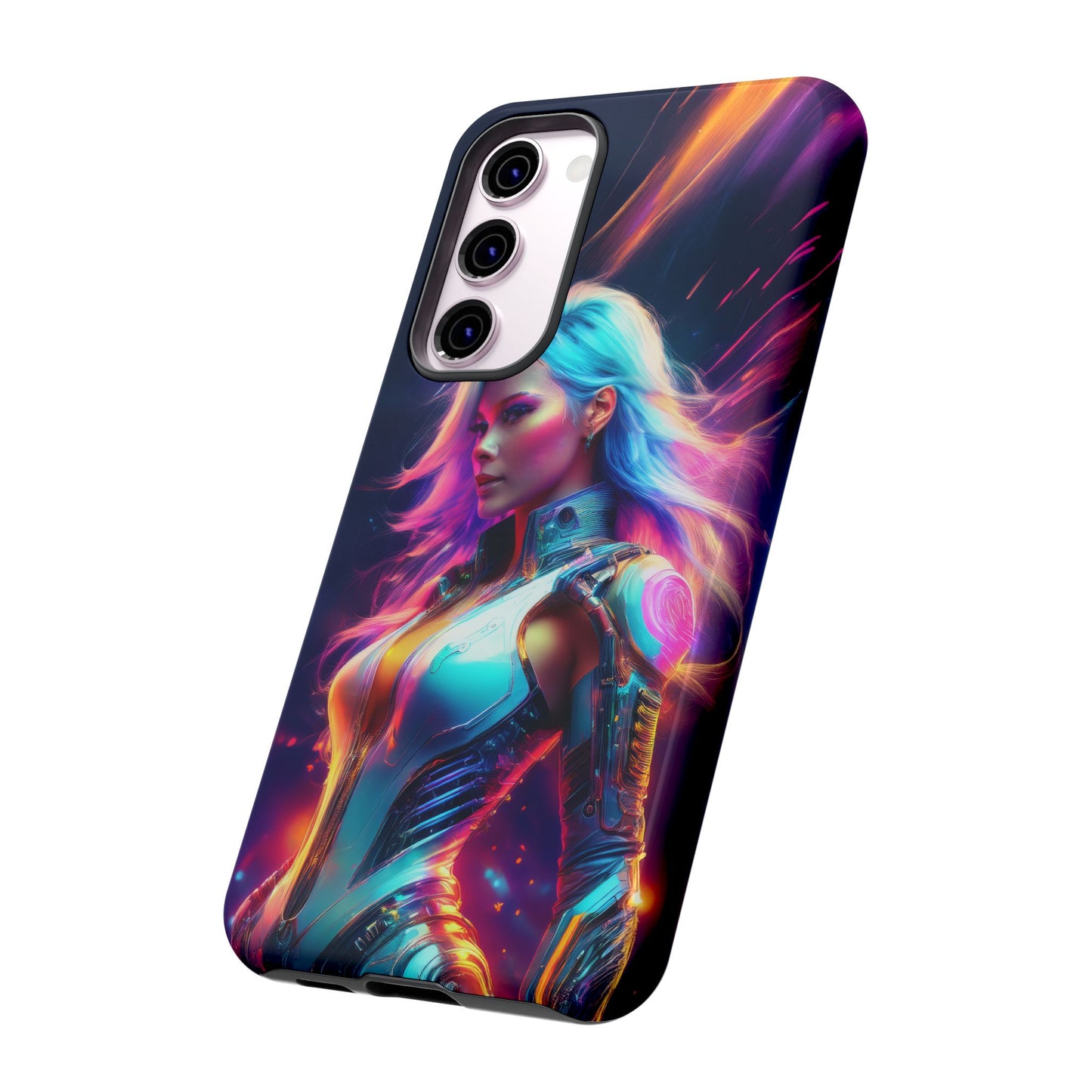 Futuristic Cyberpunk Female Cell Phone Case 012