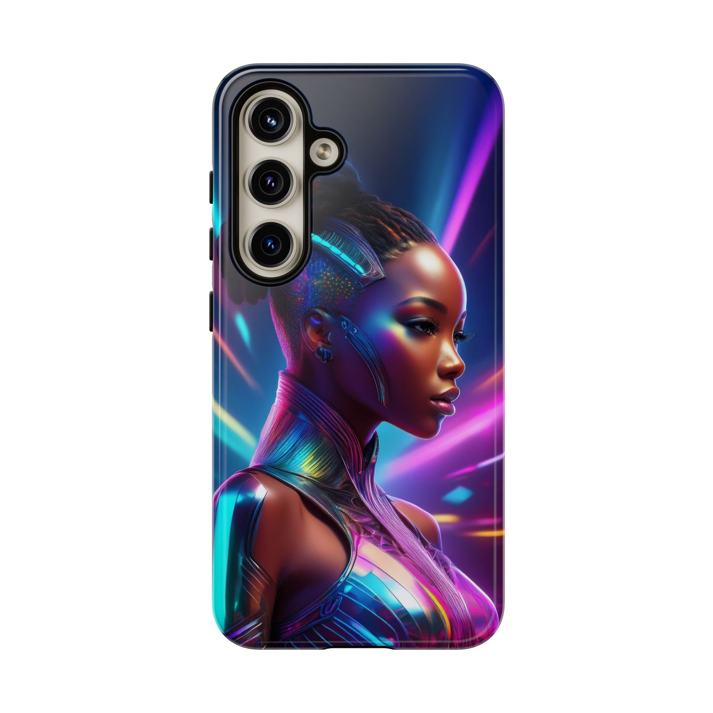 Futuristic Cyberpunk Female Cell Phone Case 014