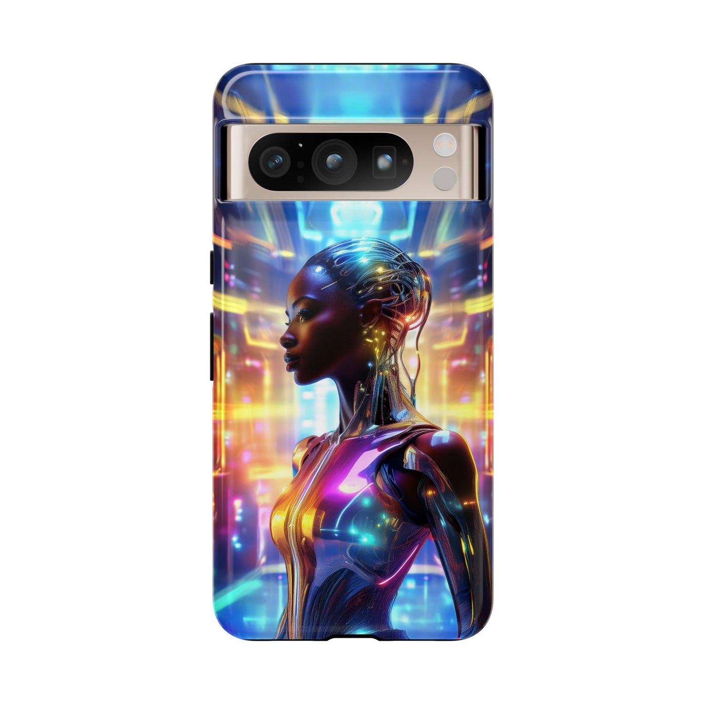 Futuristic Human Android Hybrid Cell Phone Case 011