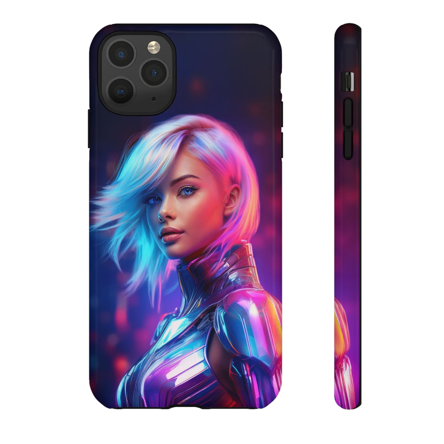 Futuristic Cyberpunk Female Cell Phone Case 028