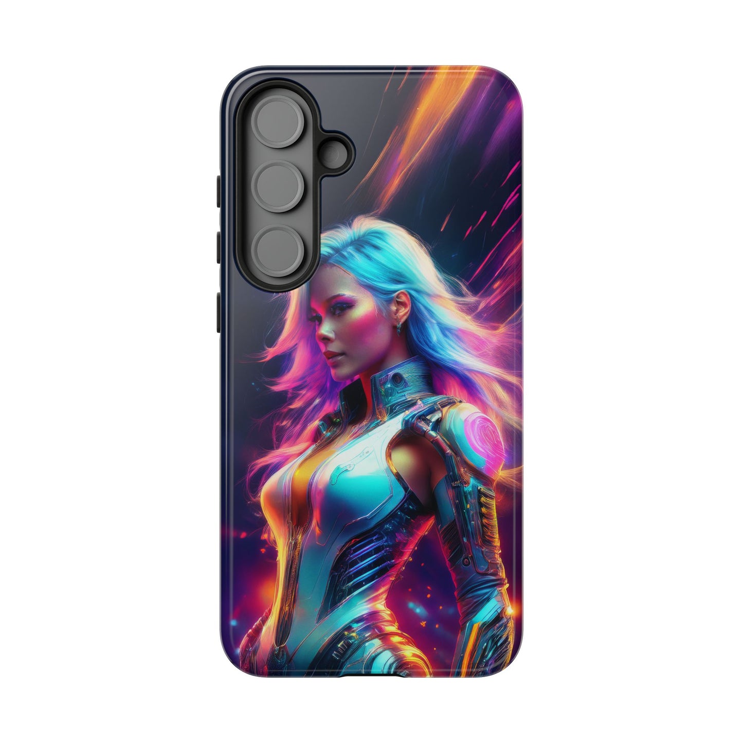 Futuristic Cyberpunk Female Cell Phone Case 012