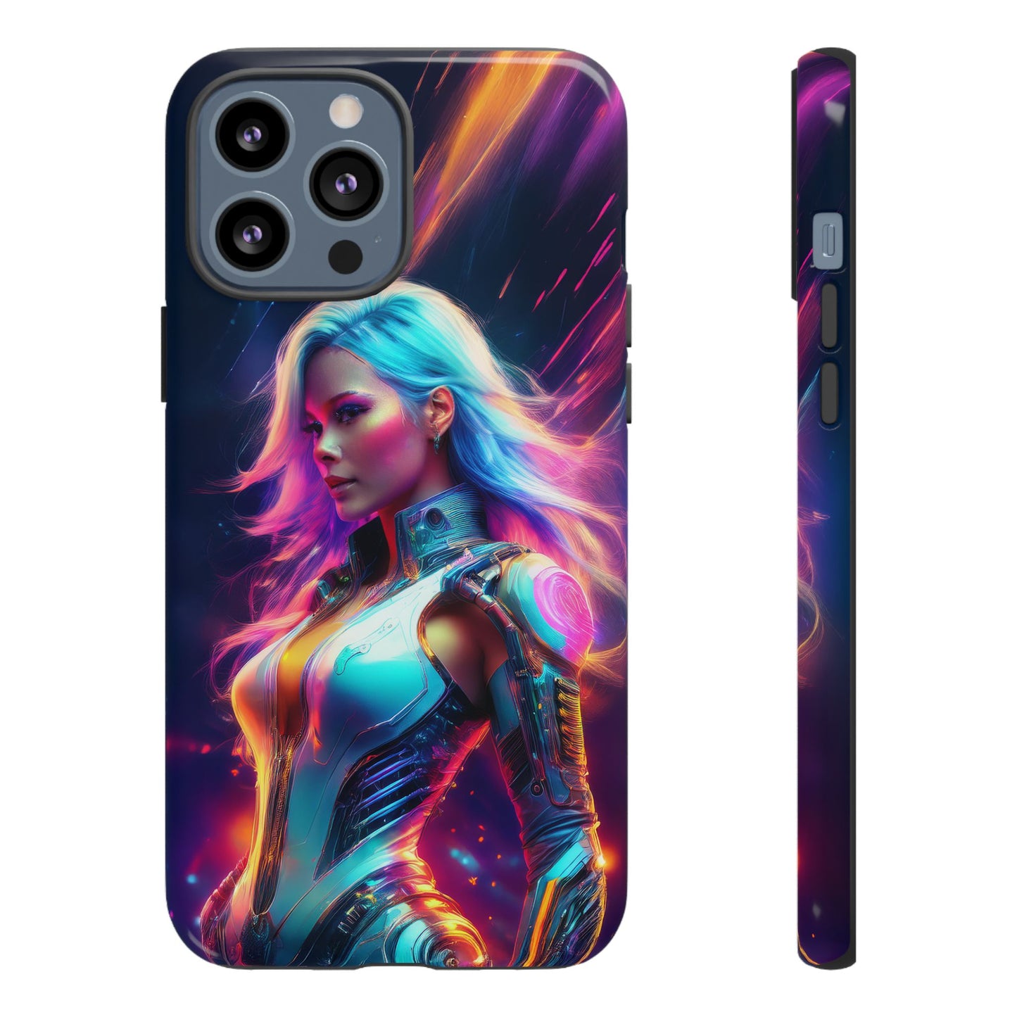 Futuristic Cyberpunk Female Cell Phone Case 012