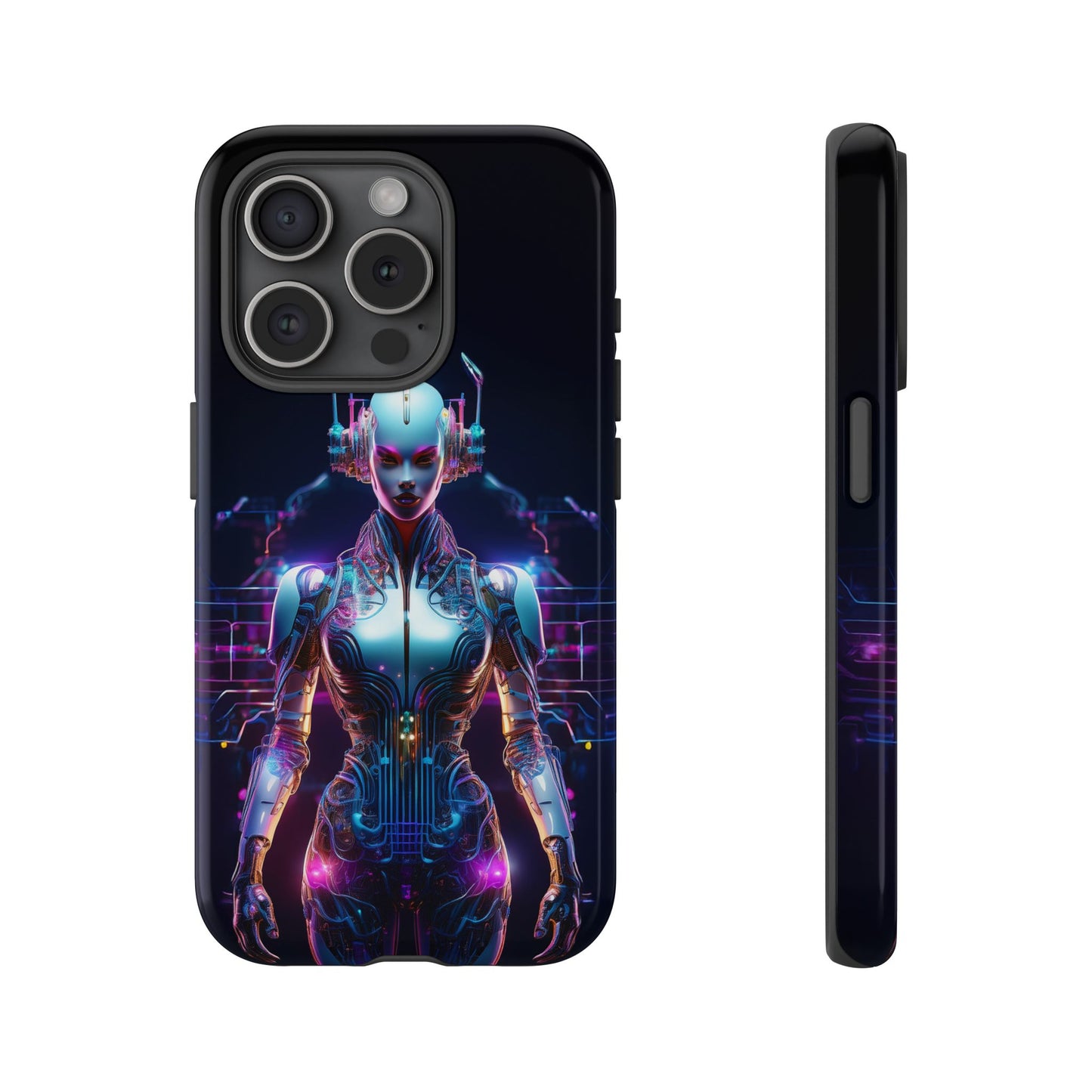 Futuristic Human Android Hybrid Cell Phone Case 001