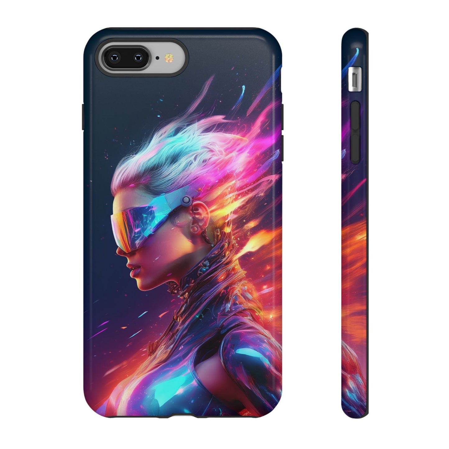 Futuristic Cyberpunk Female Cell Phone Case 025