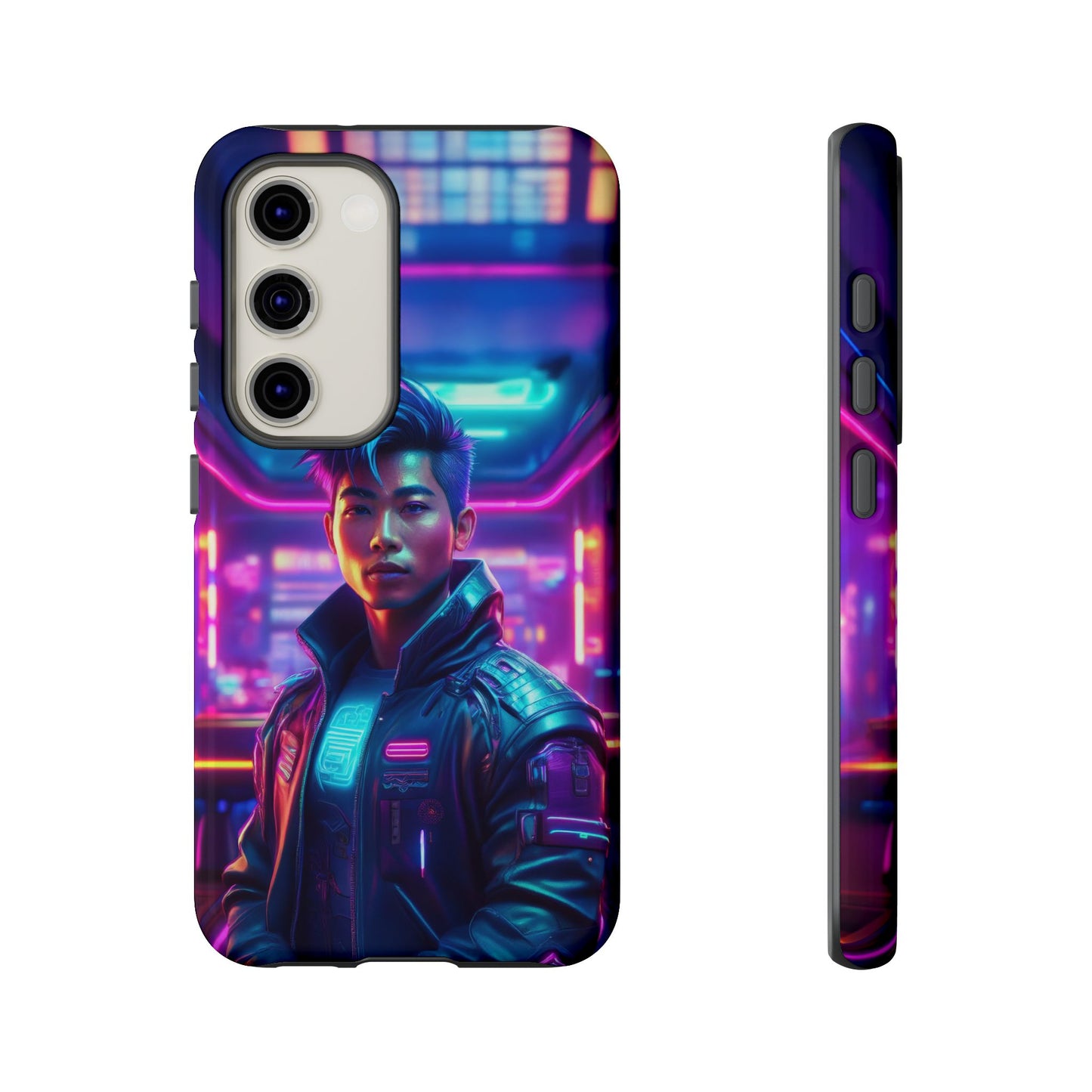 Futuristic Cyberpunk Male Cell Phone Case 012