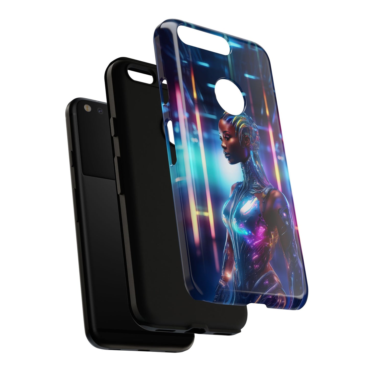 Futuristic Human Android Hybrid Cell Phone Case 014