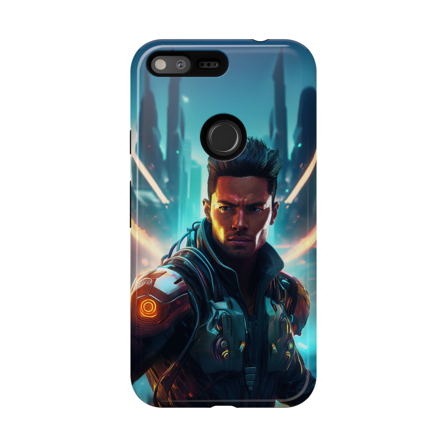 Futuristic Cyberpunk Male Cell Phone Case 015