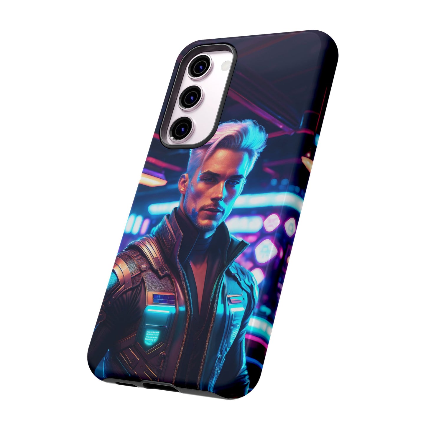 Futuristic Cyberpunk Male Cell Phone Case 008