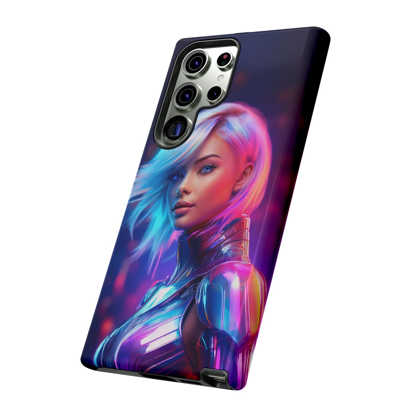 Futuristic Cyberpunk Female Cell Phone Case 028