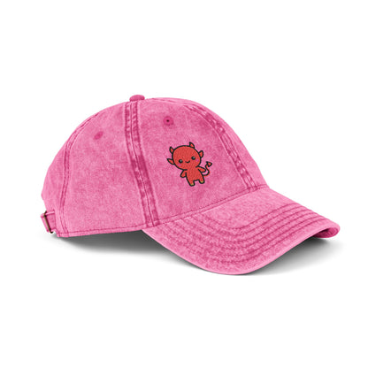 Lil Devil Vintage Hat – Cute Embroidered Devil Hat for Sassy Mischief Makers