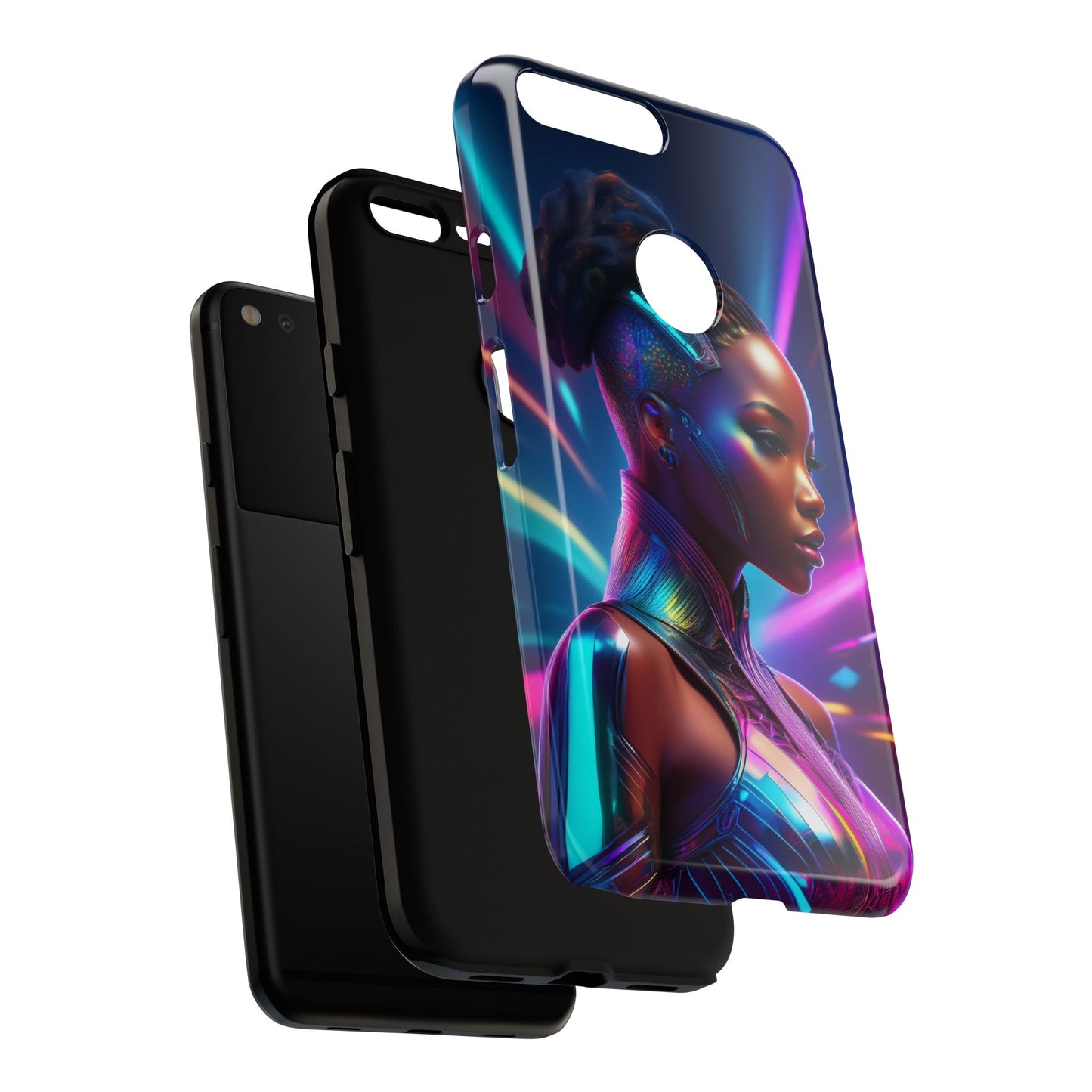 Futuristic Cyberpunk Female Cell Phone Case 014