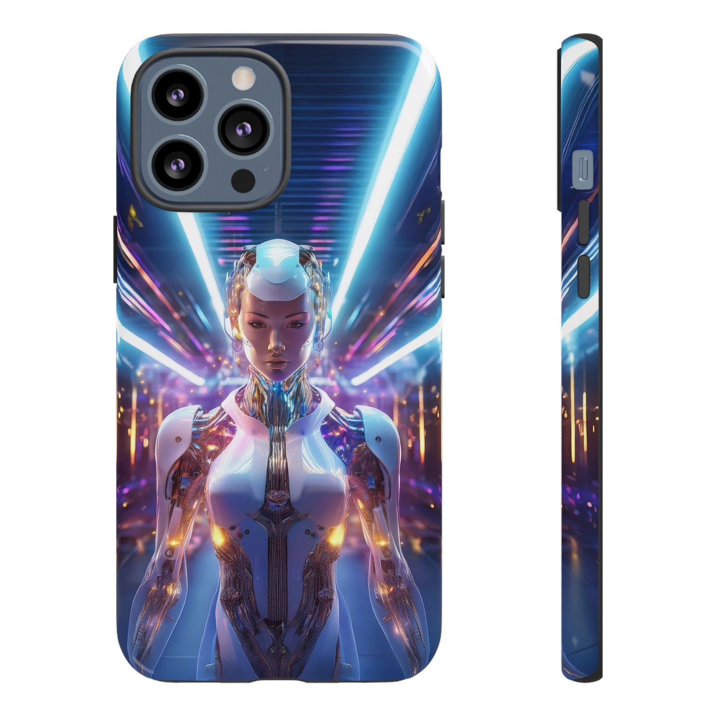 Futuristic Human Android Hybrid Cell Phone Case 007