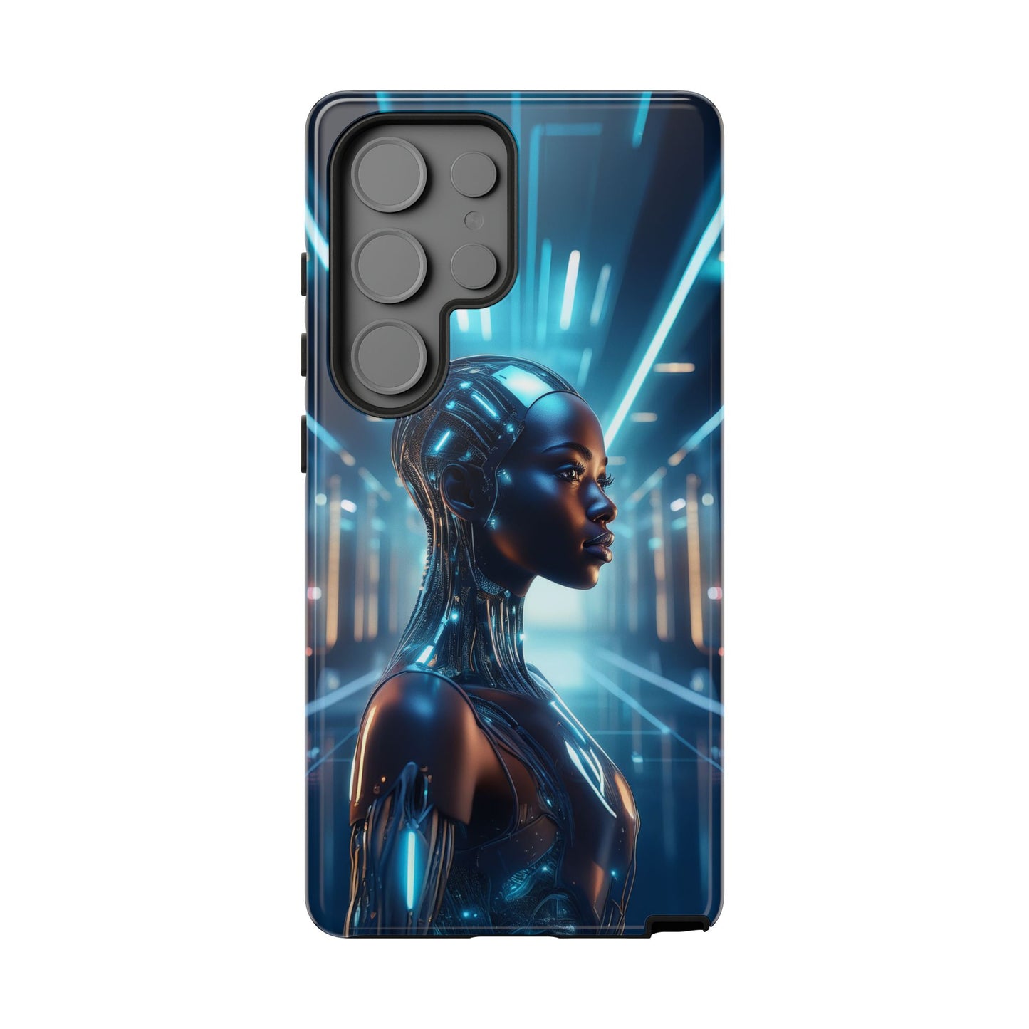 Futuristic Human Android Hybrid Cell Phone Case 003