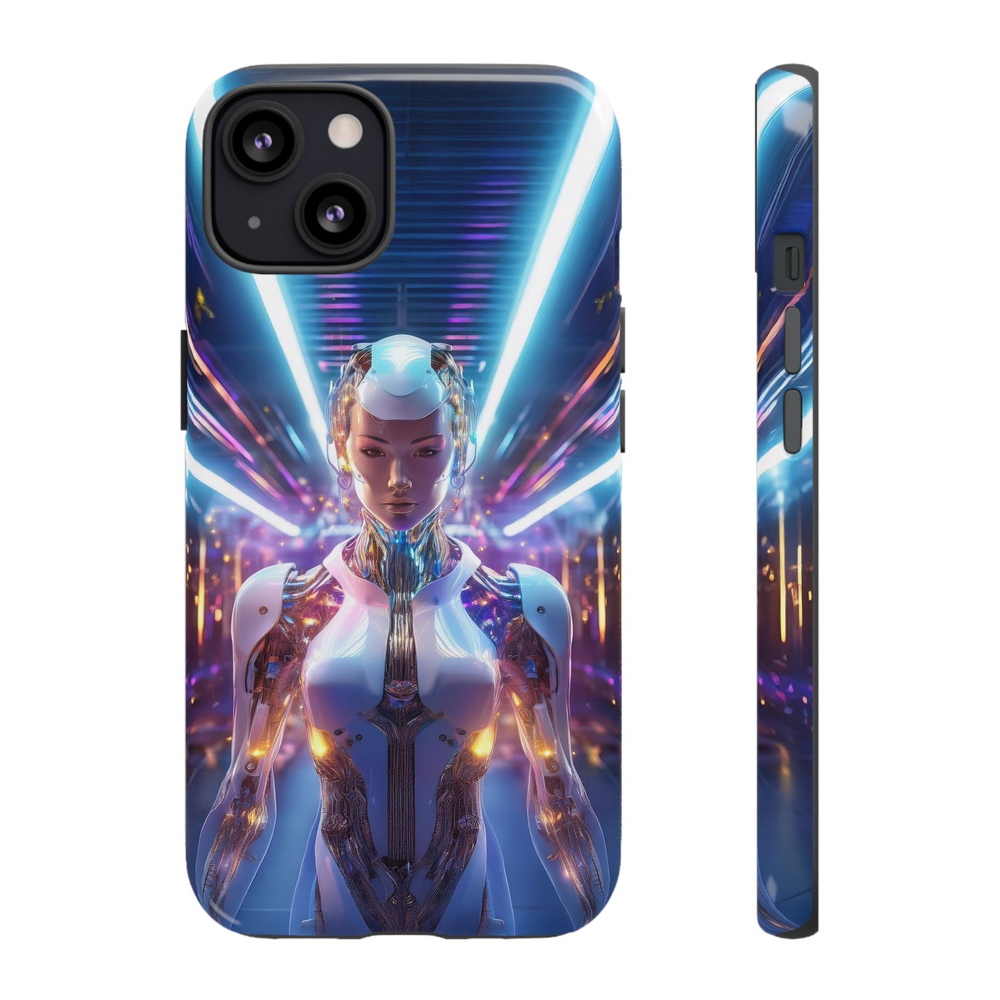 Futuristic Human Android Hybrid Cell Phone Case 007