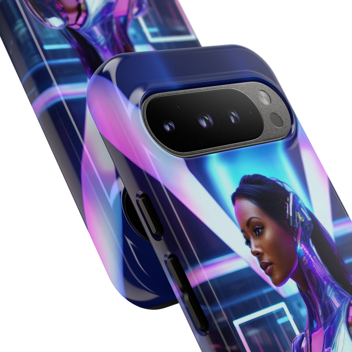 Futuristic Human Android Hybrid Cell Phone Case 017