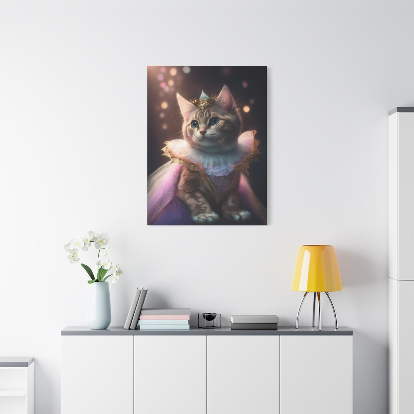 Meowgical Fairy Purrincess Canvas Art | Stretched Matte Wall Decor 002