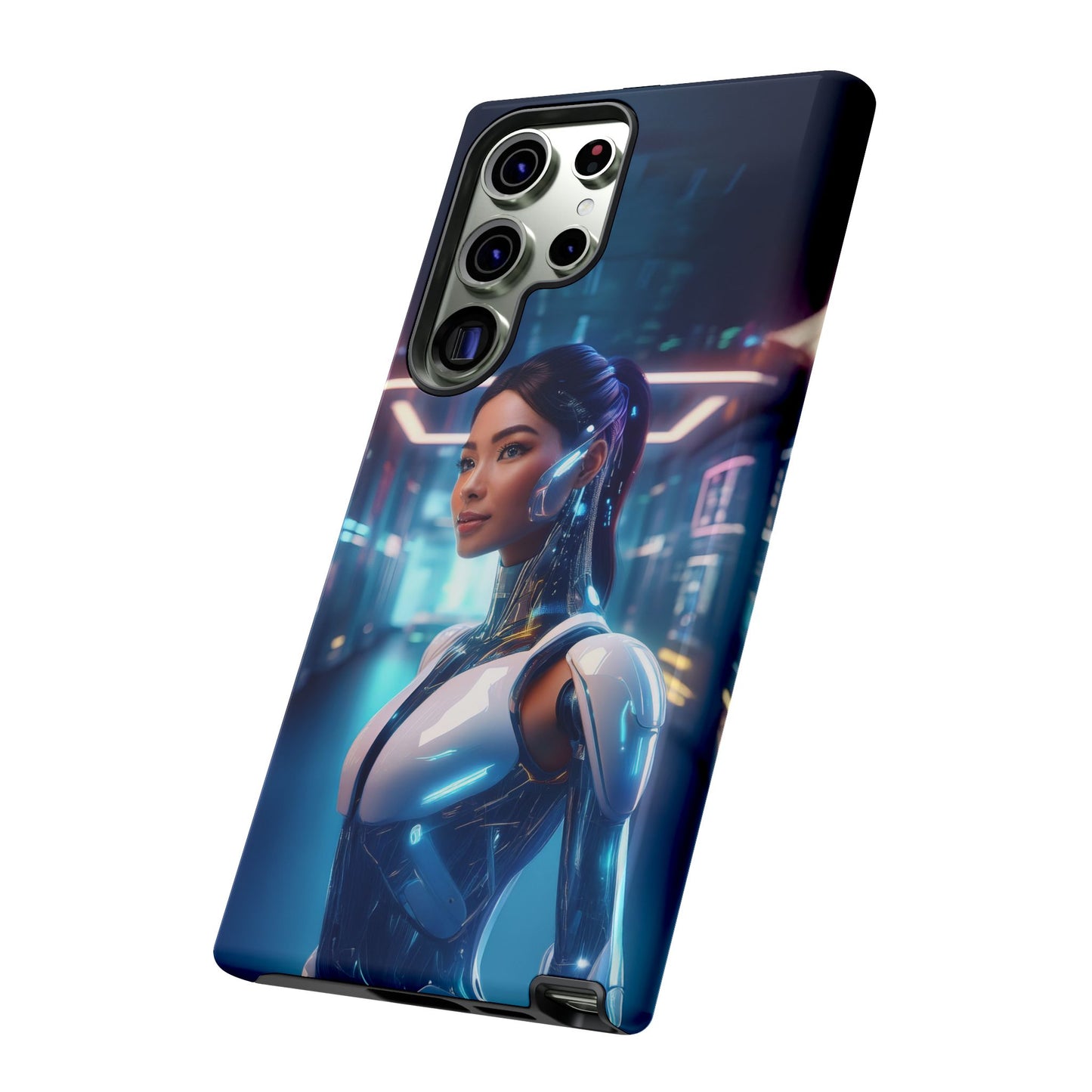 Futuristic Human Android Hybrid Cell Phone Case 005