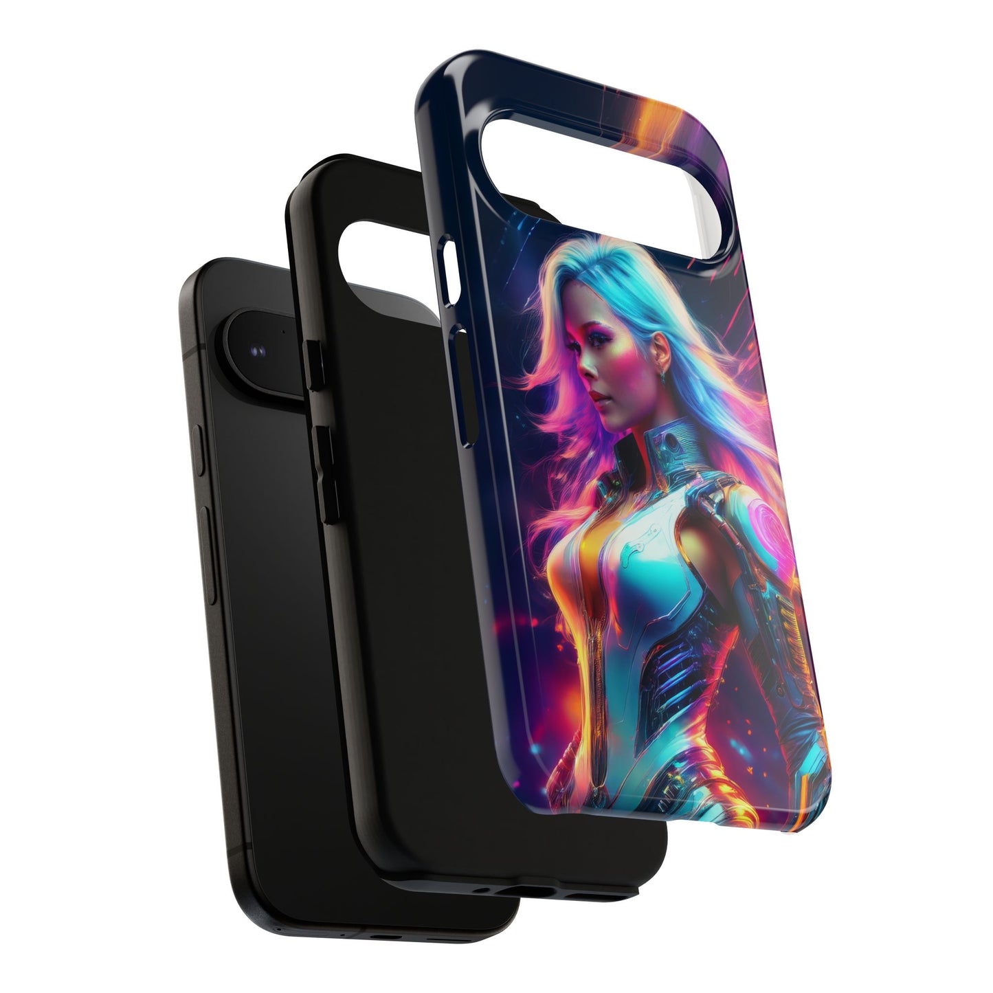 Futuristic Cyberpunk Female Cell Phone Case 012