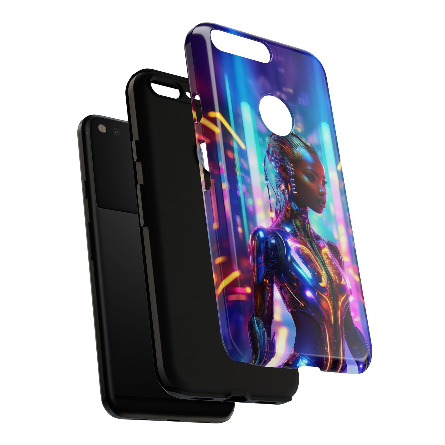 Futuristic Human Android Hybrid Cell Phone Case 018