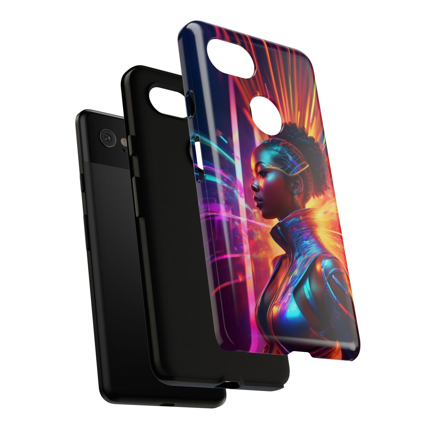 Futuristic Cyberpunk Female Cell Phone Case 001