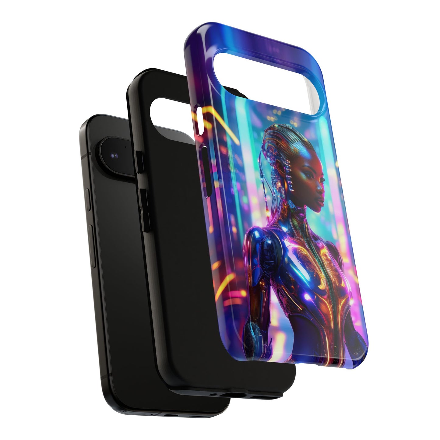 Futuristic Human Android Hybrid Cell Phone Case 018