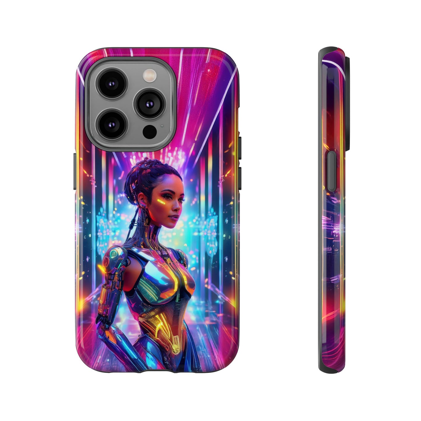 Futuristic Human Android Hybrid Cell Phone Case 006