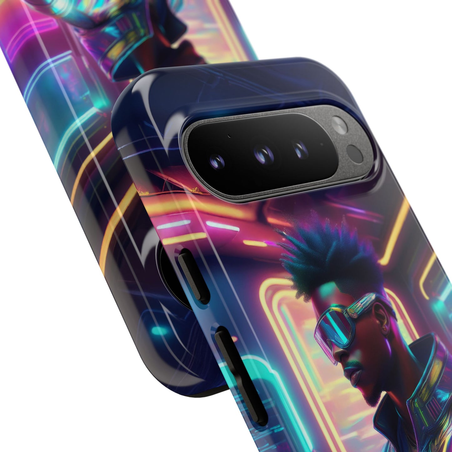 Futuristic Cyberpunk Male Cell Phone Case 004