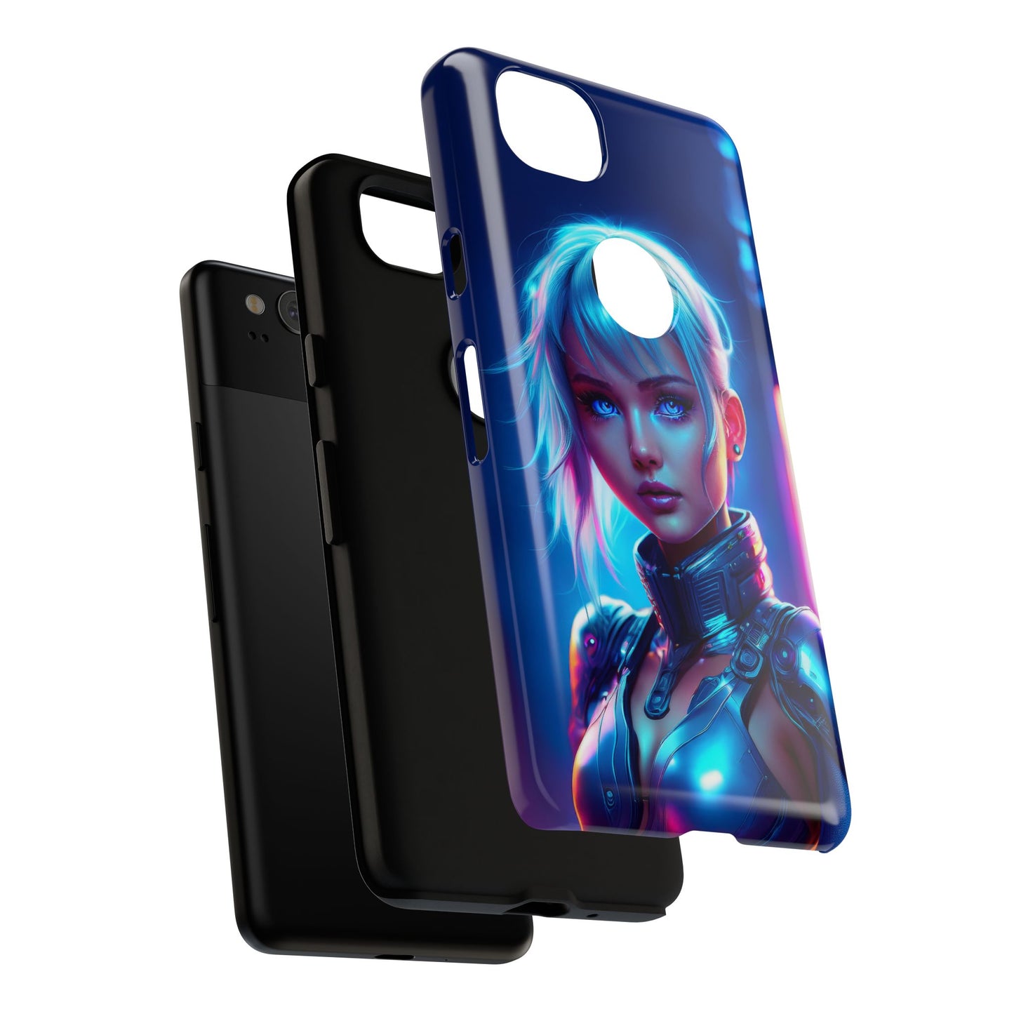 Futuristic Cyberpunk Female Cell Phone Case 013