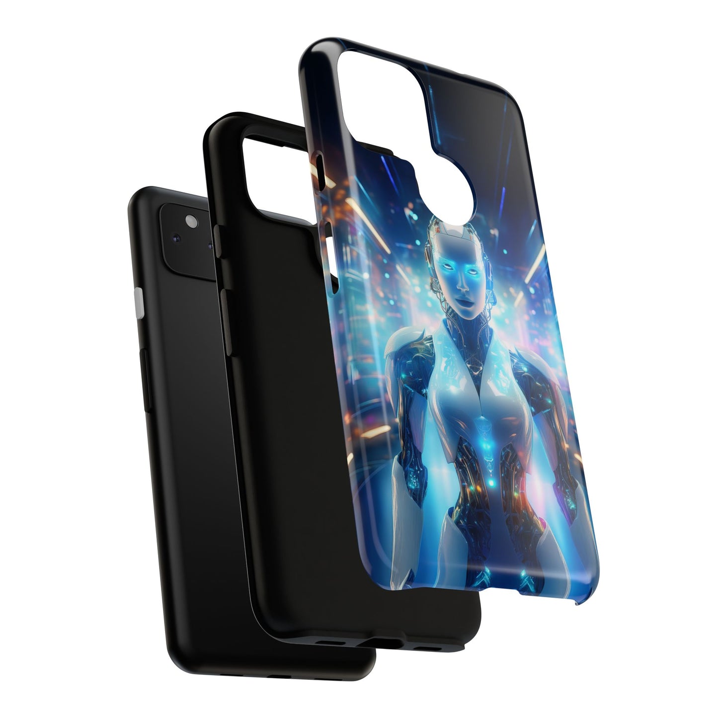 Futuristic Human Android Hybrid Cell Phone Case 012