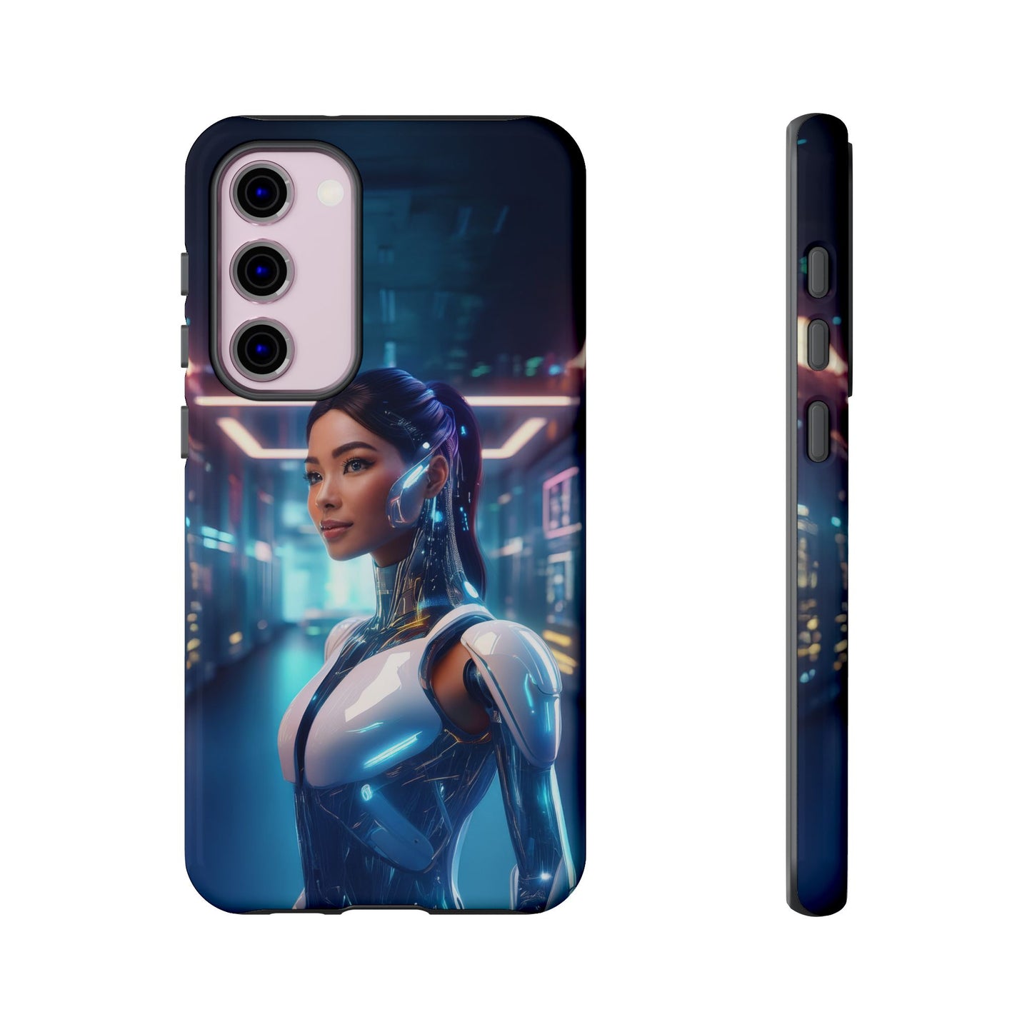 Futuristic Human Android Hybrid Cell Phone Case 005