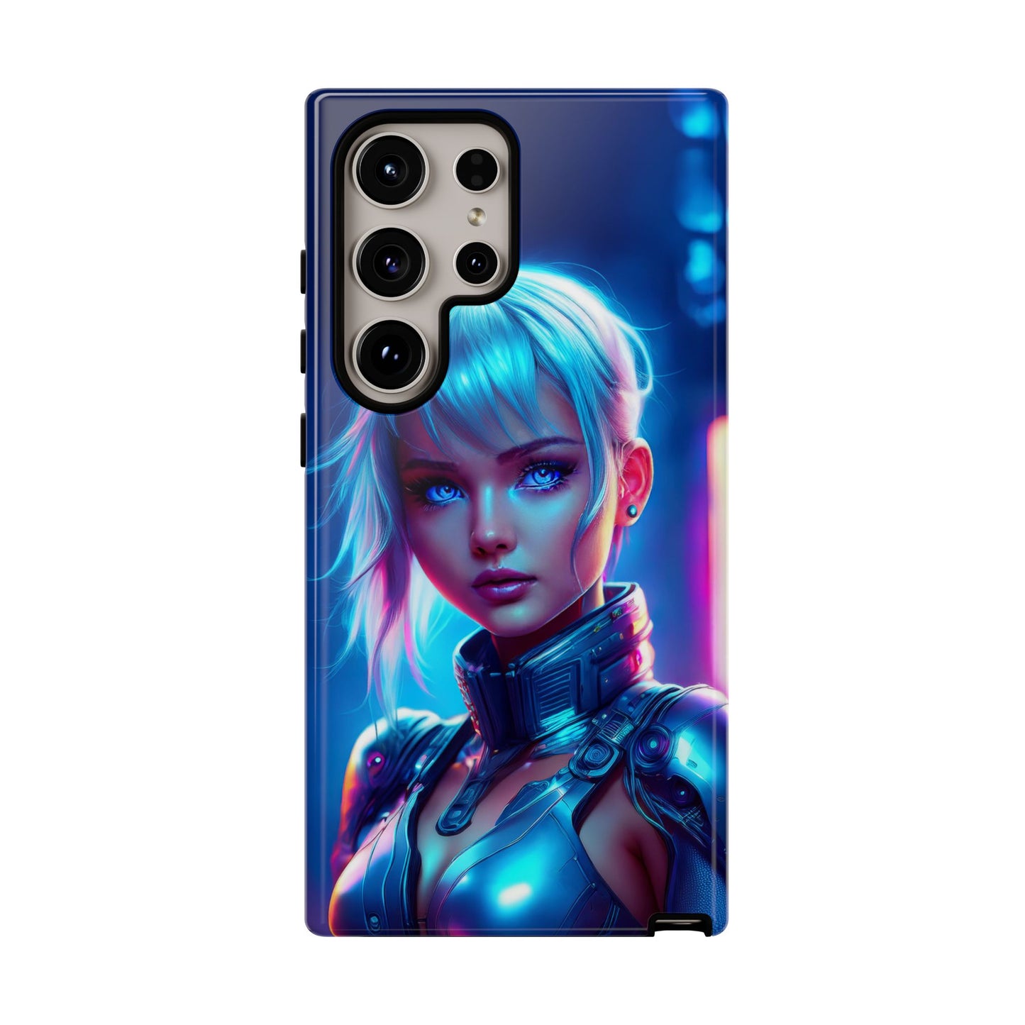 Futuristic Cyberpunk Female Cell Phone Case 013