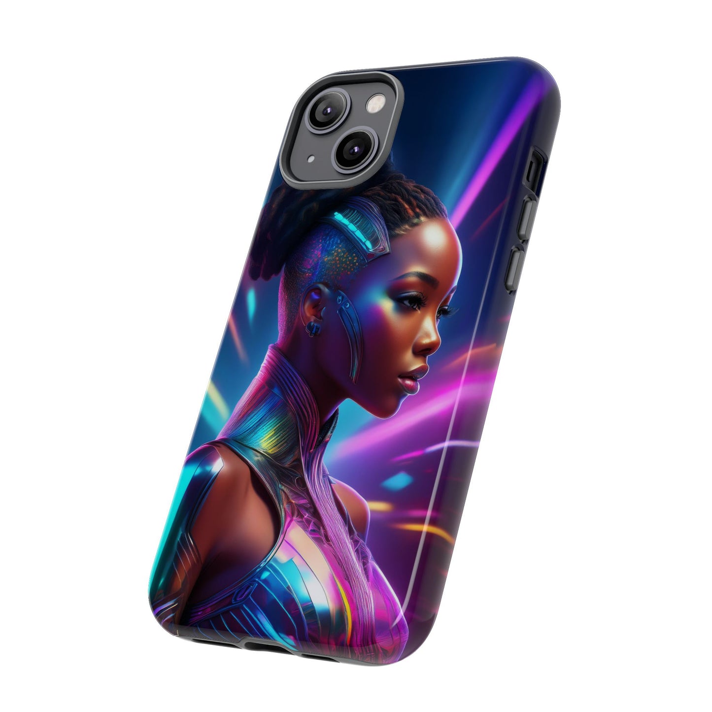 Futuristic Cyberpunk Female Cell Phone Case 014