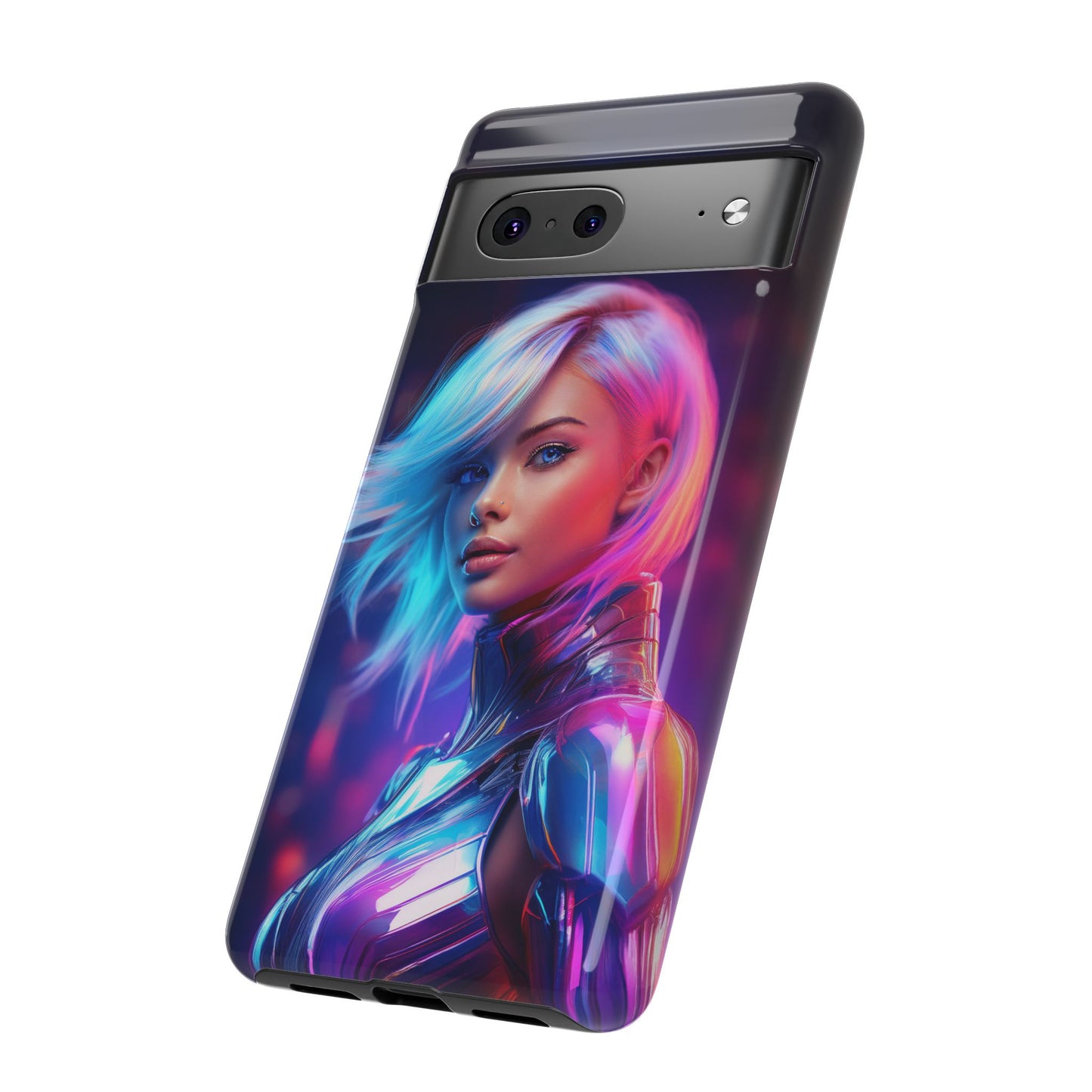 Futuristic Cyberpunk Female Cell Phone Case 028