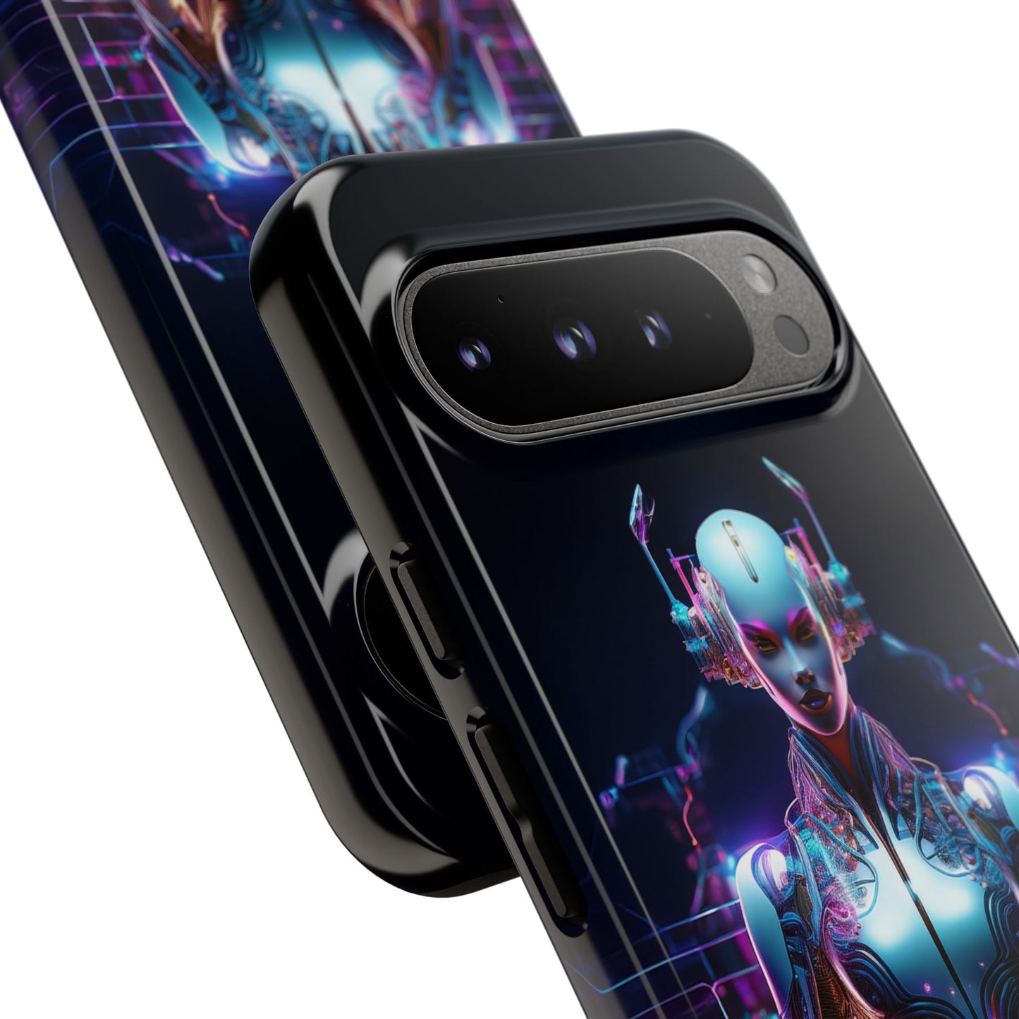 Futuristic Human Android Hybrid Cell Phone Case 001