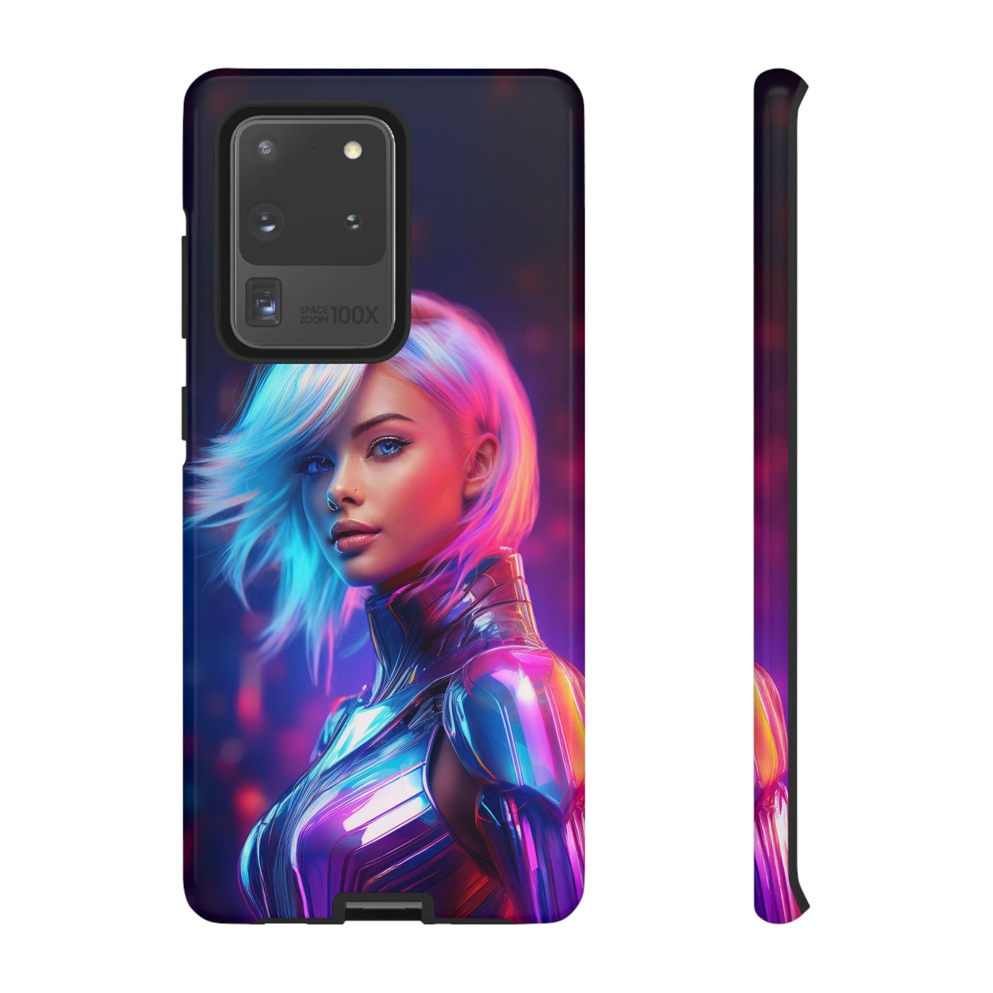 Futuristic Cyberpunk Female Cell Phone Case 028