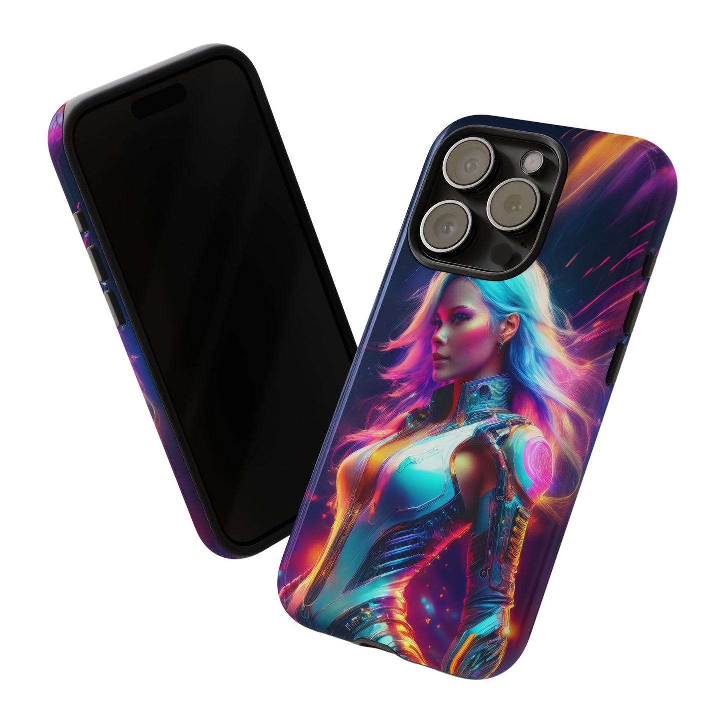 Futuristic Cyberpunk Female Cell Phone Case 012