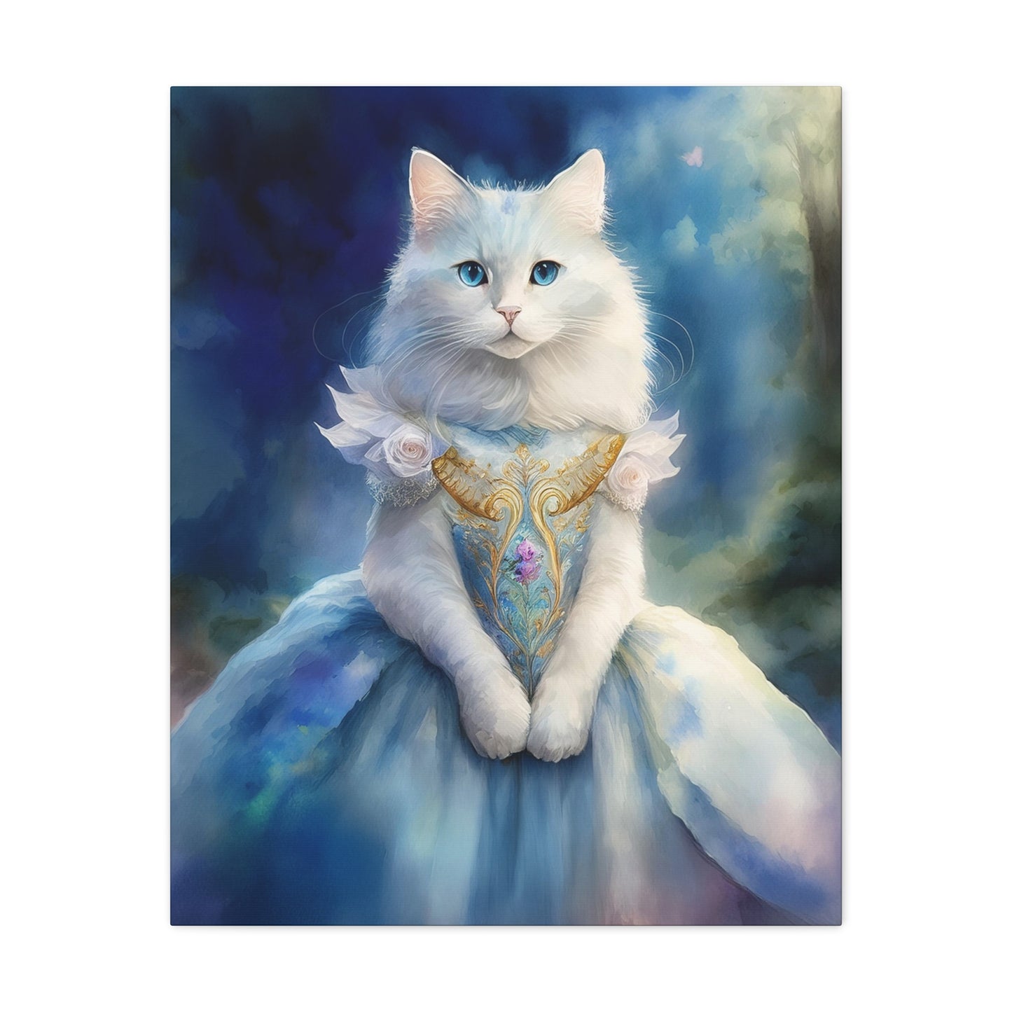 Meowgical Fairy Purrincess Canvas Art | Stretched Matte Wall Decor 007