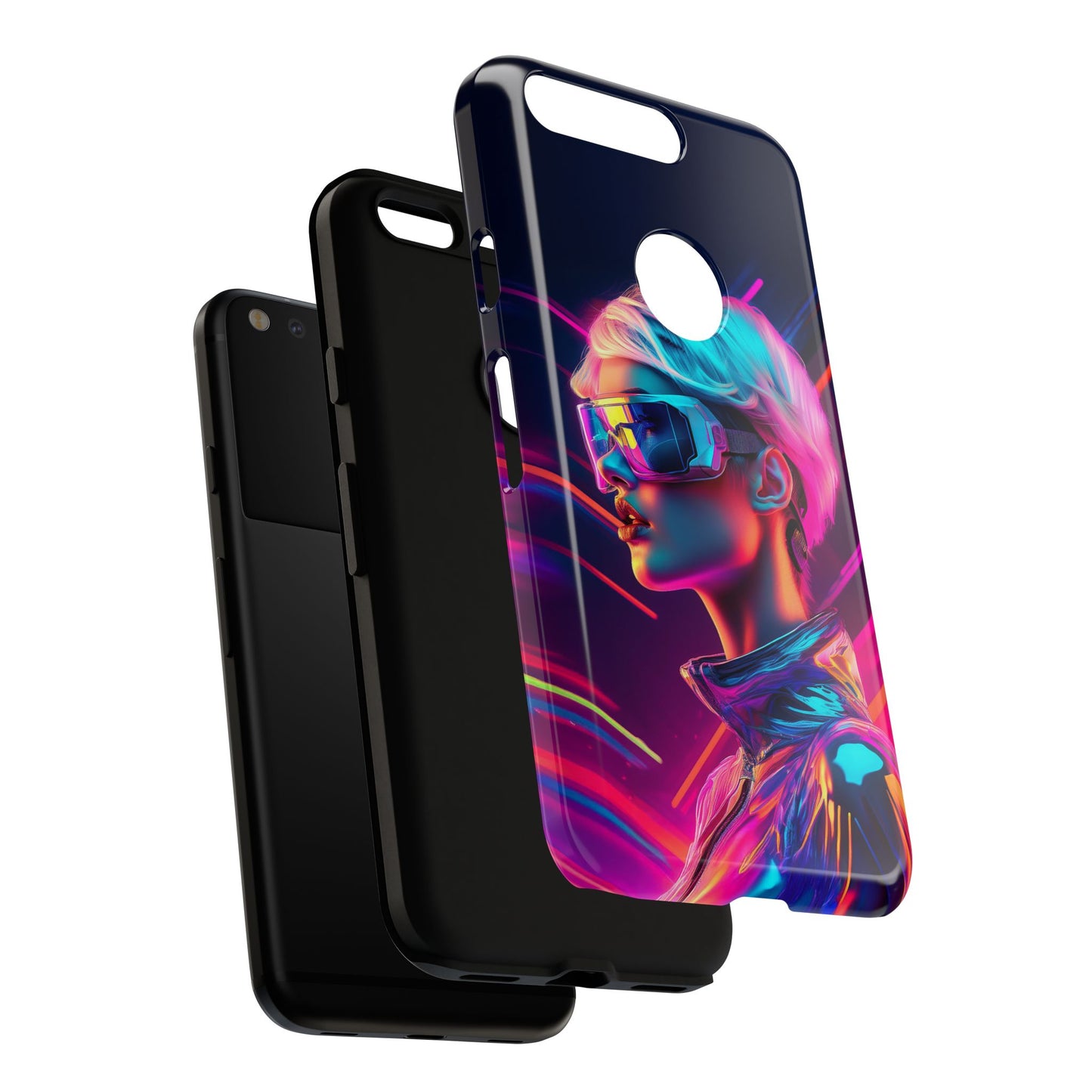 Futuristic Cyberpunk Female Cell Phone Case 031