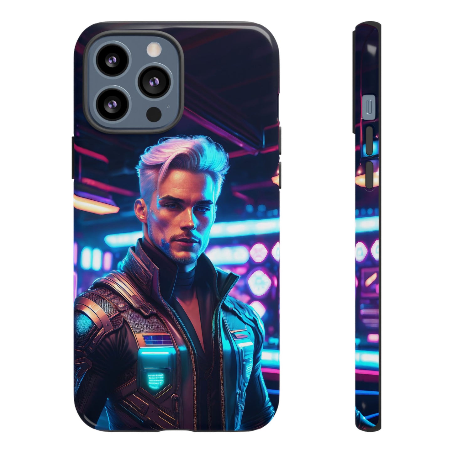 Futuristic Cyberpunk Male Cell Phone Case 008