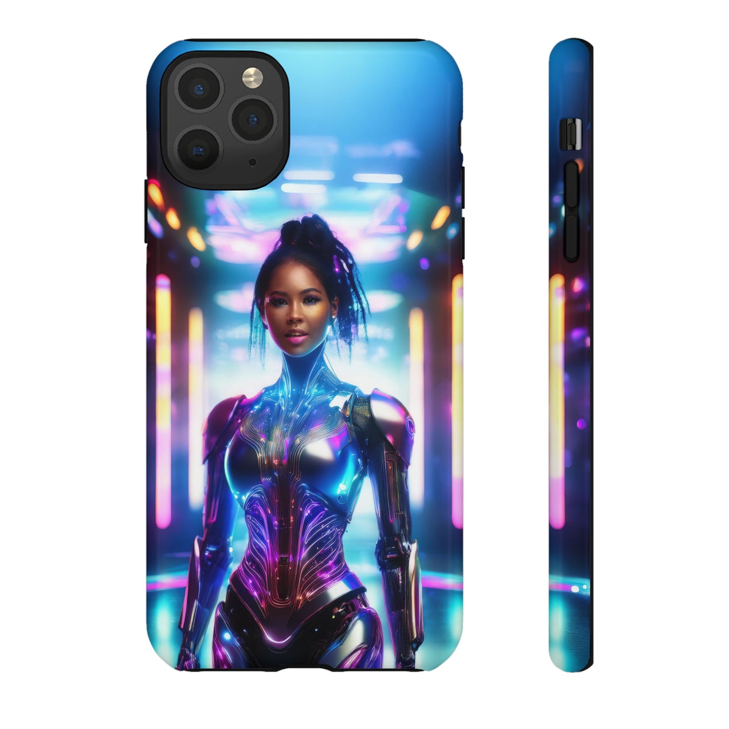 Futuristic Human Android Hybrid Cell Phone Case 009