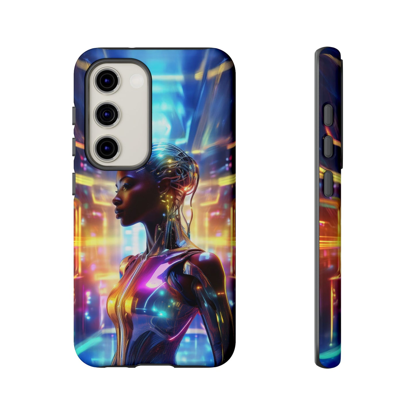 Futuristic Human Android Hybrid Cell Phone Case 011