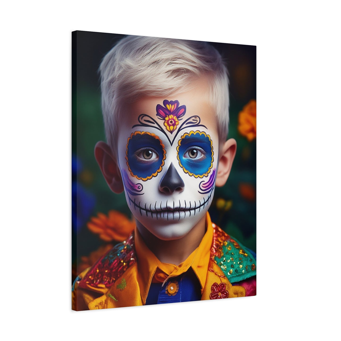 Dia de los Muertos Canvas Art | Day of the Dead - Stretched Matte Wall Decor 015