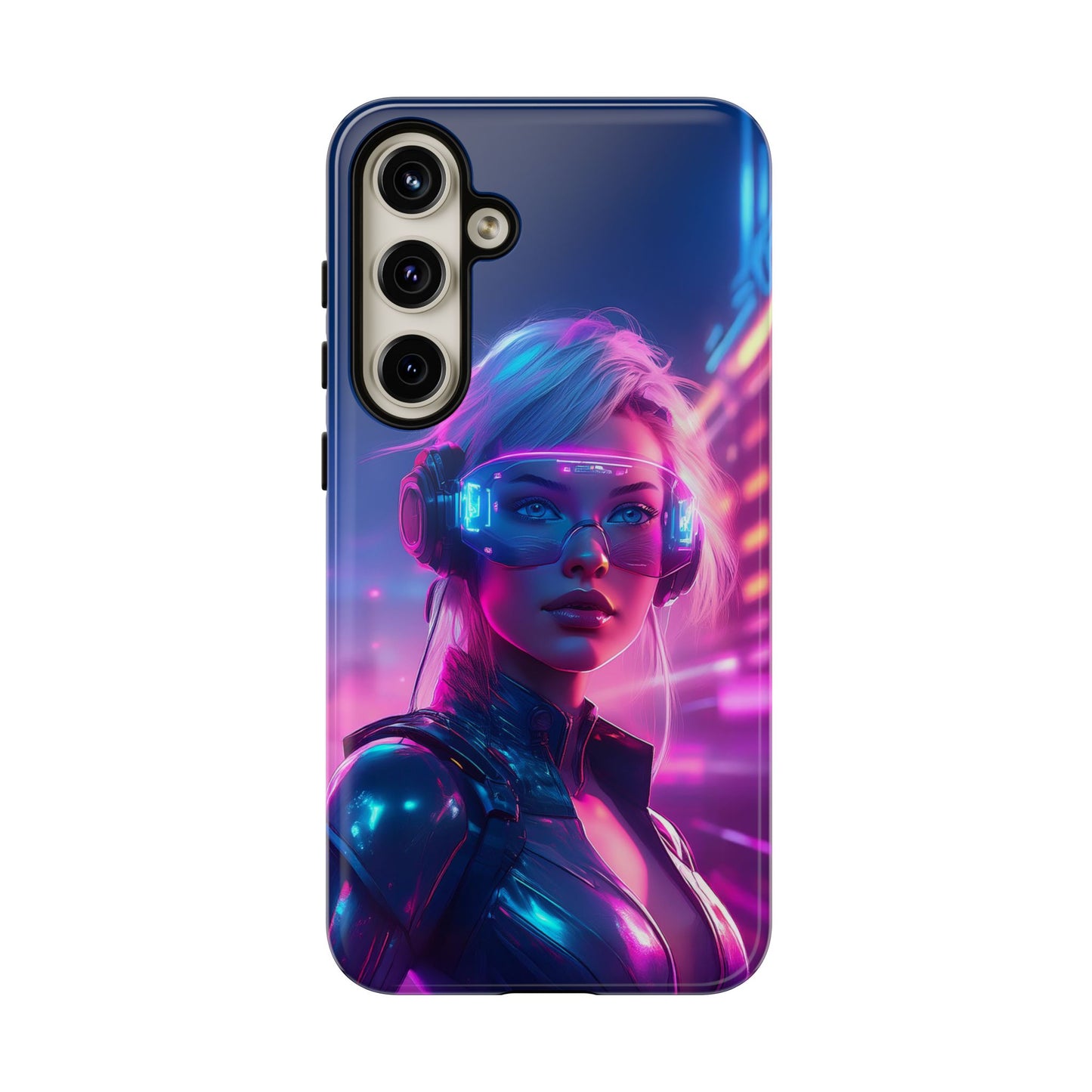 Futuristic Cyberpunk Female Cell Phone Case 029